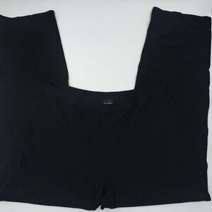 Eileen Fisher Washable Stretch Crepe High-Waisted Pant Elastic Waist Size Large